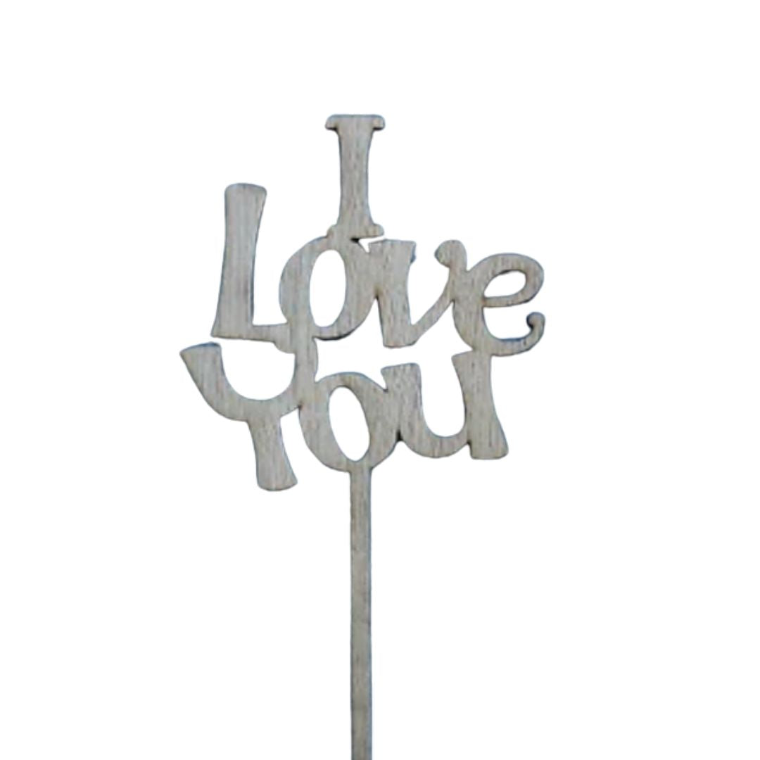 I love you - Wooden stake